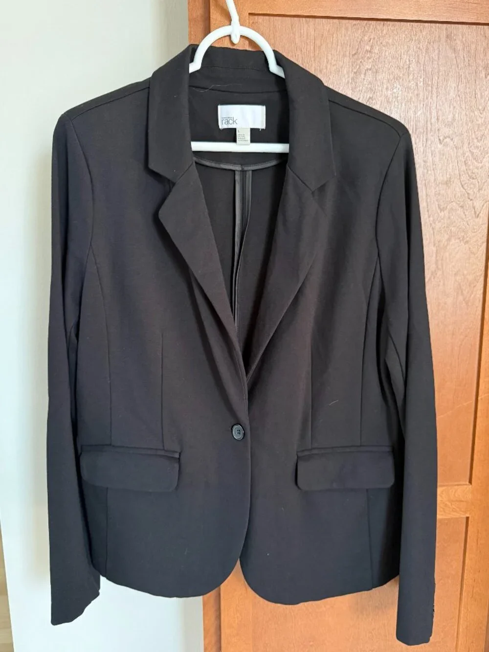 Nordstrom Rack Black Knit Blazer Large | Stretch | Career | Business Casual